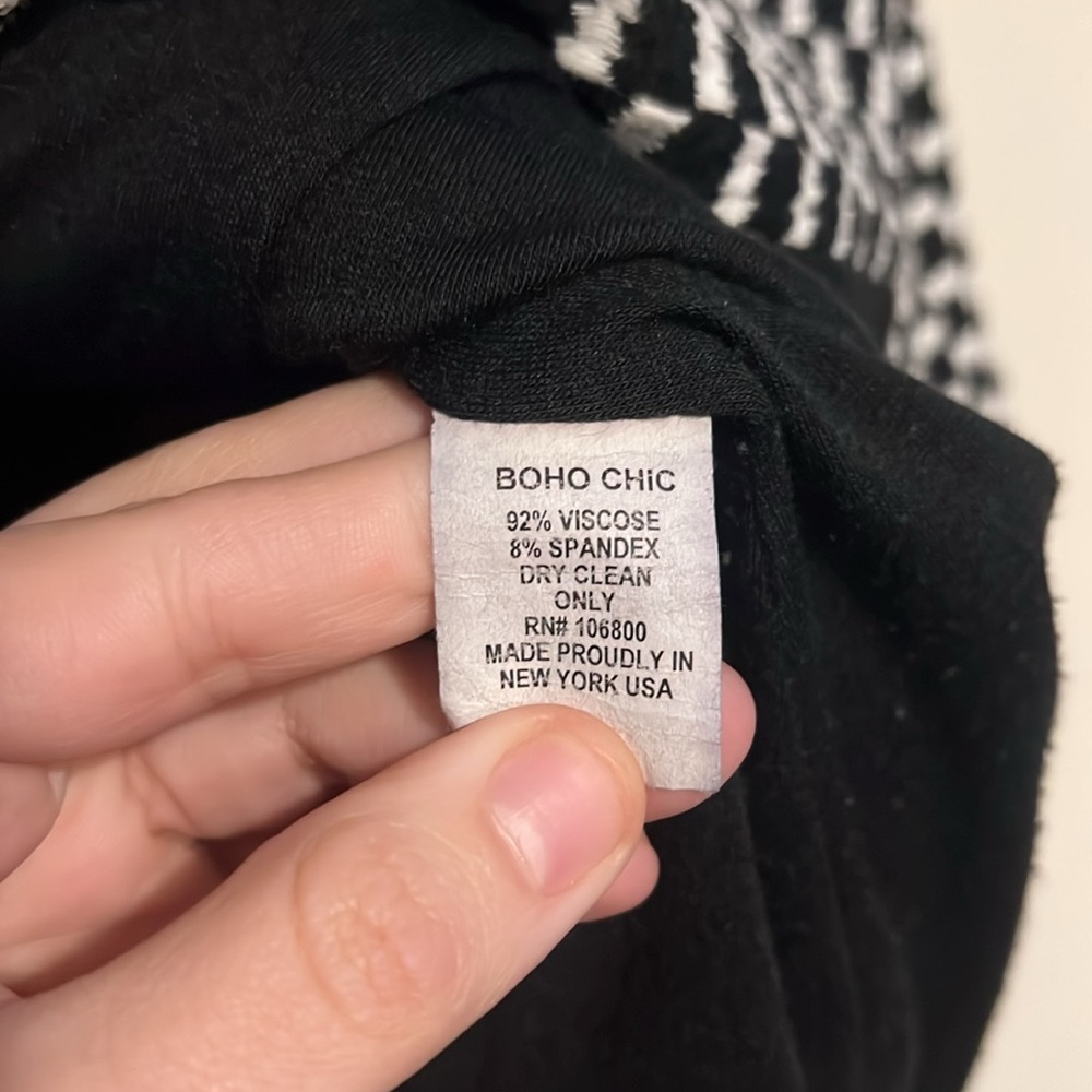 ♻️Boho Chich Black and White Coat - Picture 2 of 2